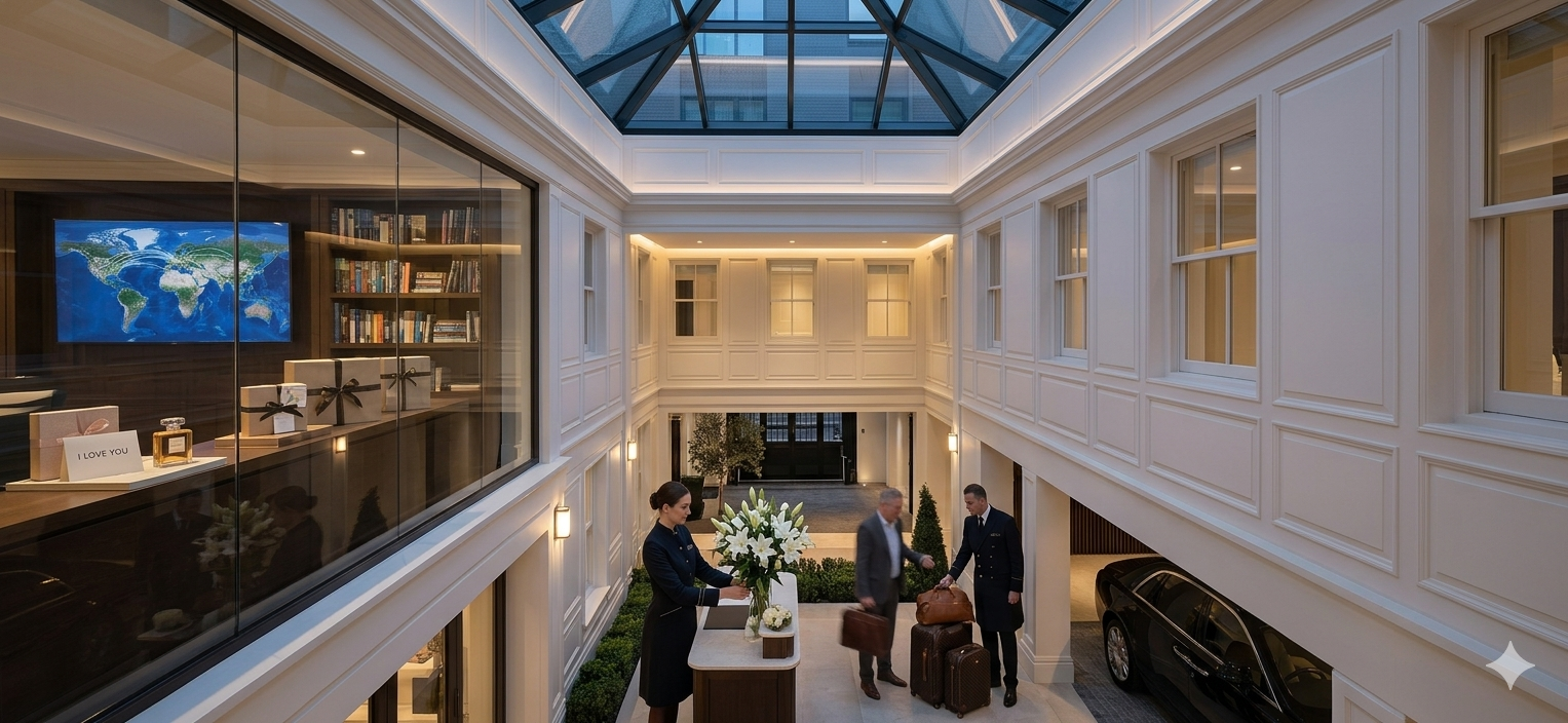 ASK C2 luxury concierge private office reception at 36 Albemarle Street, Mayfair London